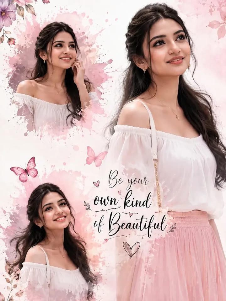Pinterest Girl Collage AI Prompt | Aesthetic Feminine Portrait (8K)