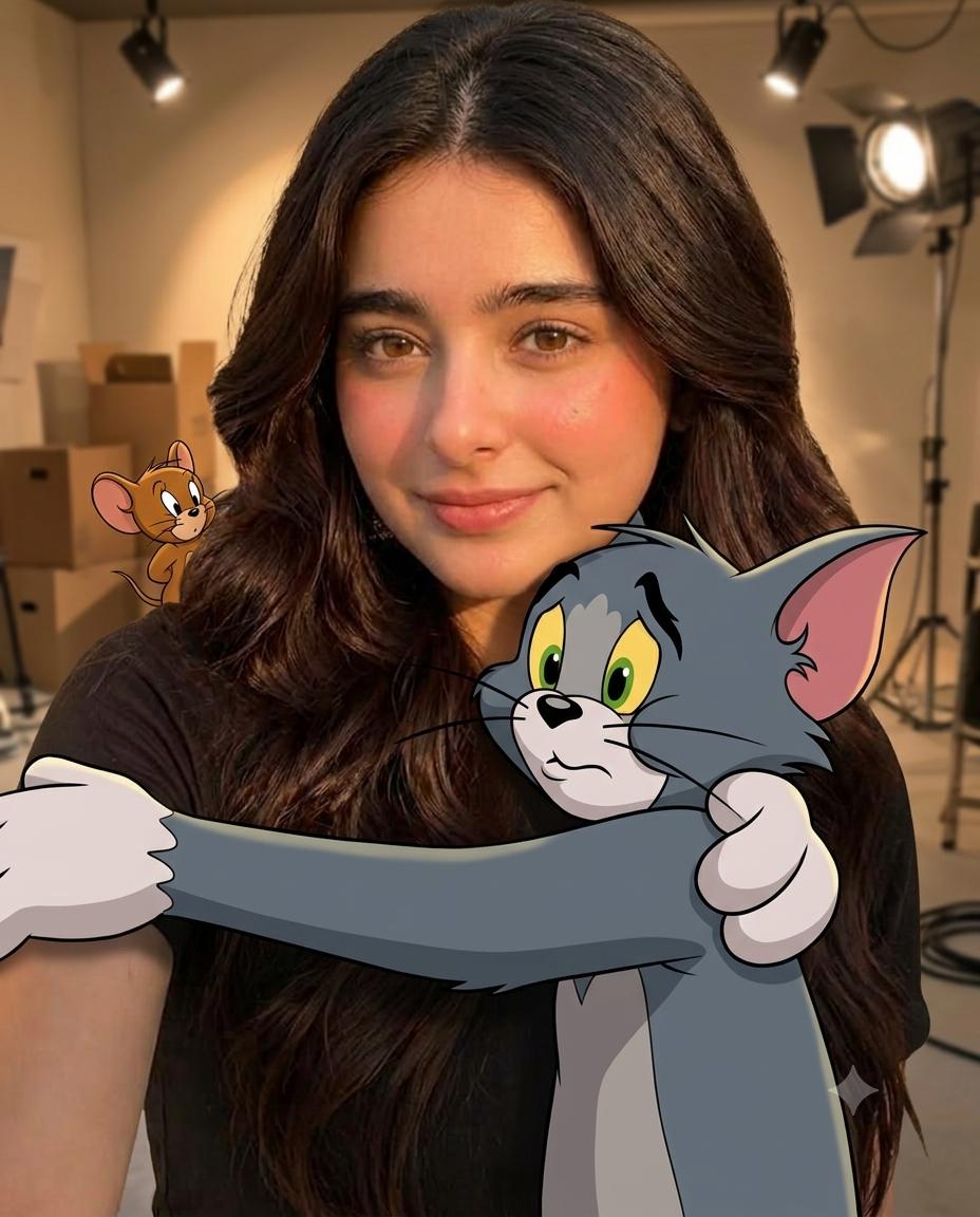 Tom & Jerry POV Selfie 3D AI Image Prompt for Gemini
