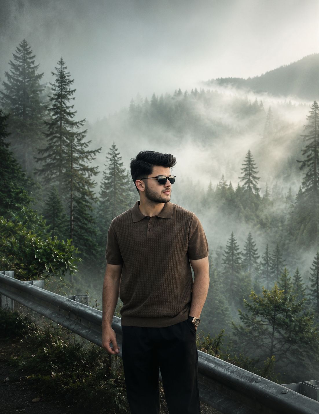 Ultra Realistic Cinematic Nature Photo Enhancement | Foggy Forest AI Prompt