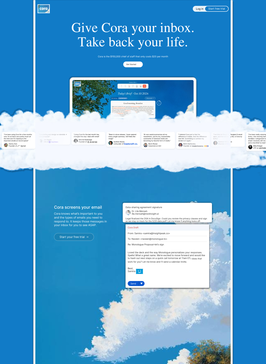 Cora Computer Website UI Inspiration – Futuristic AI Hardware Experience